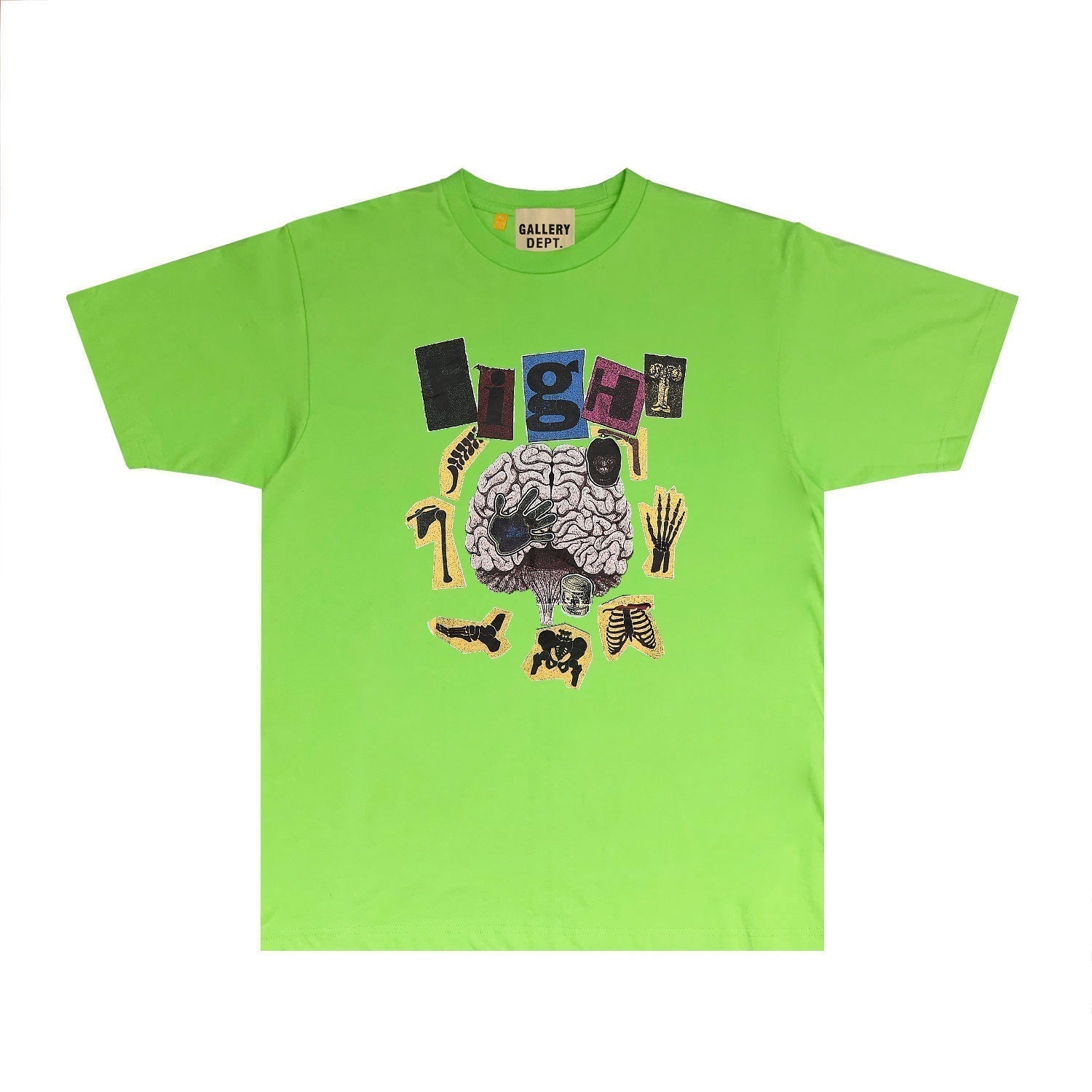 Gallery Dept T Shirt Retro Printed Loose Short-Sleeved Shirt