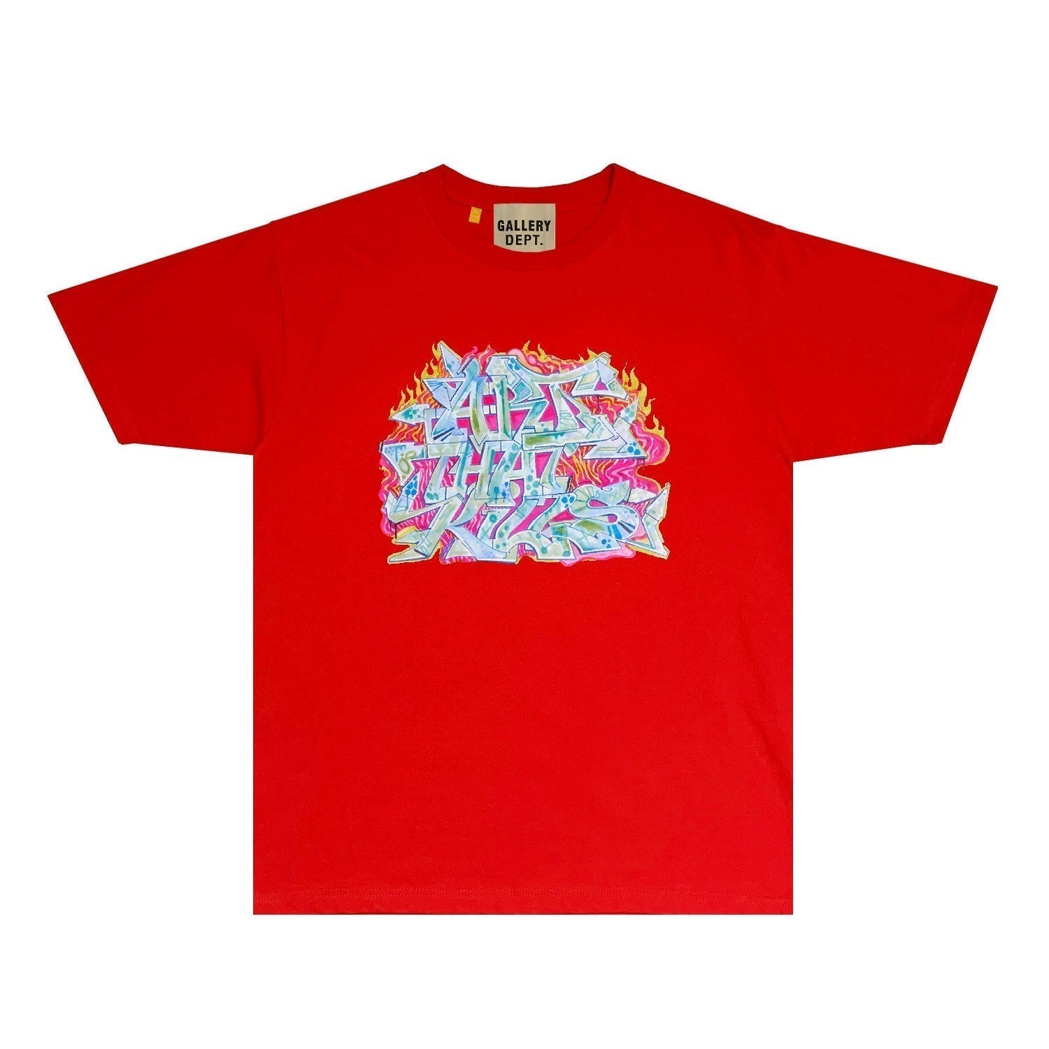 Gallery Dept T Shirt Retro Printed Loose Short-Sleeved Shirt