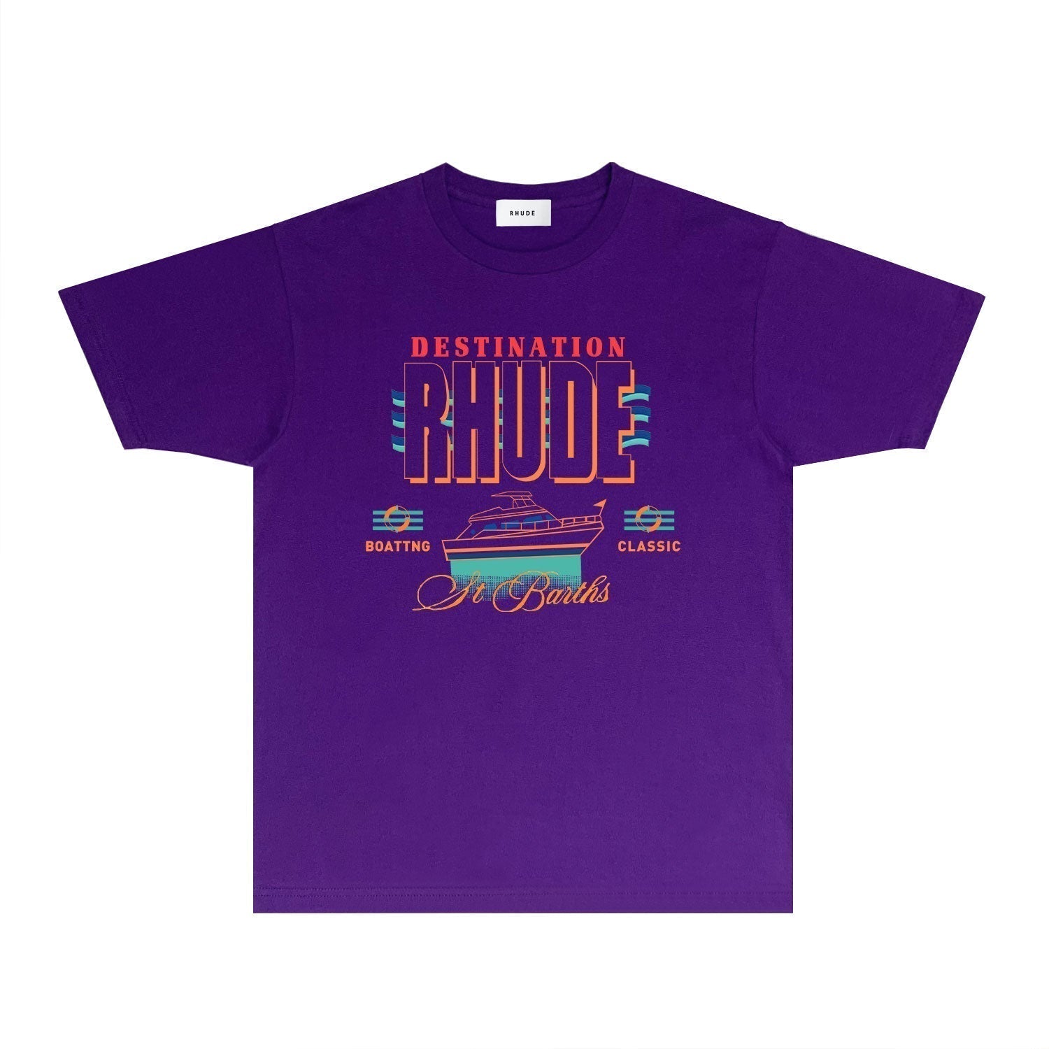 Rhude T-shirts Printed Trendy Pure Cotton