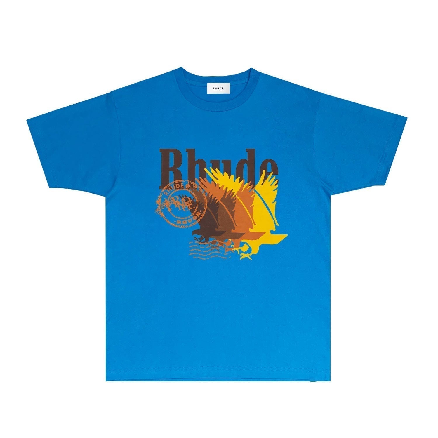 Rhude T-shirts Printed Trendy Pure Cotton