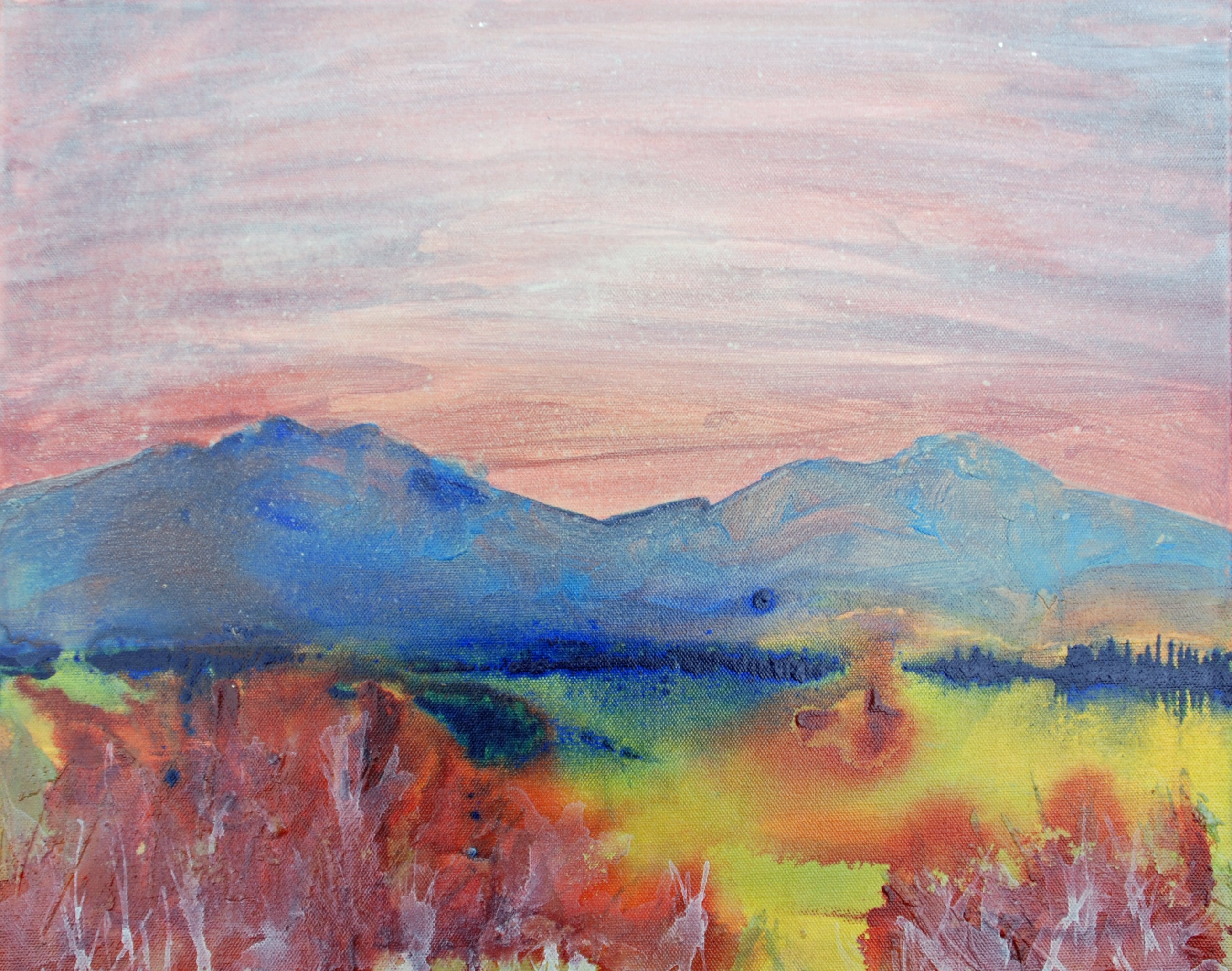 Nard Claar, ACROSS THE VALLEY 16" x 20"