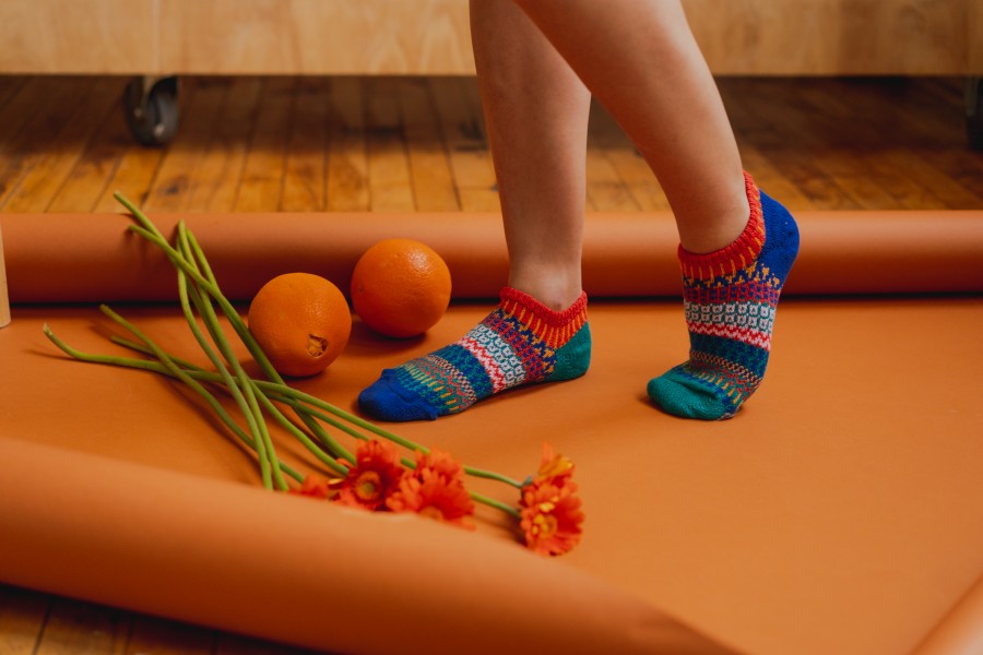 Solmate Ankle Socks, Cayenne