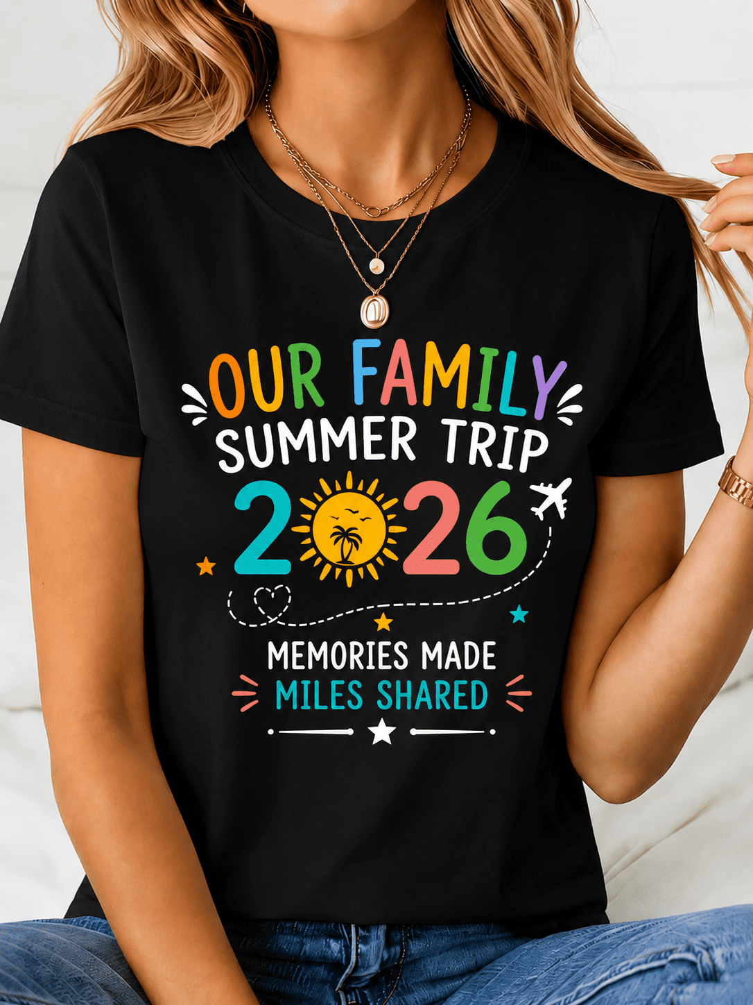 Family Vacation 2026 T-Shirt for Women Men Kids, Our Family Summer Trip Graphic Tee, Matching Family Vacation Shirts, Travel Holiday Outfit, Making Memories, Beach Trip Gift