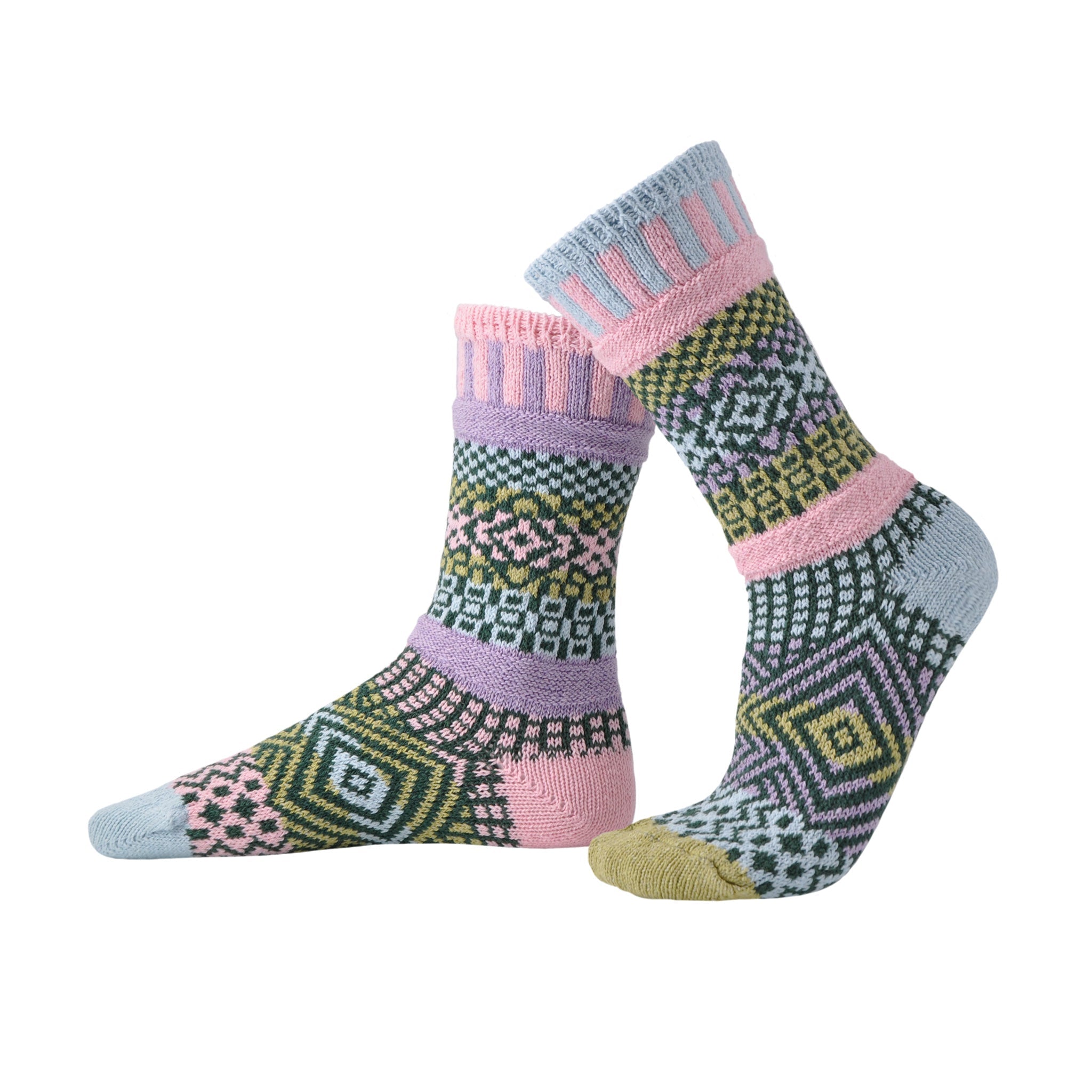Solmate Crew Socks, Lilac