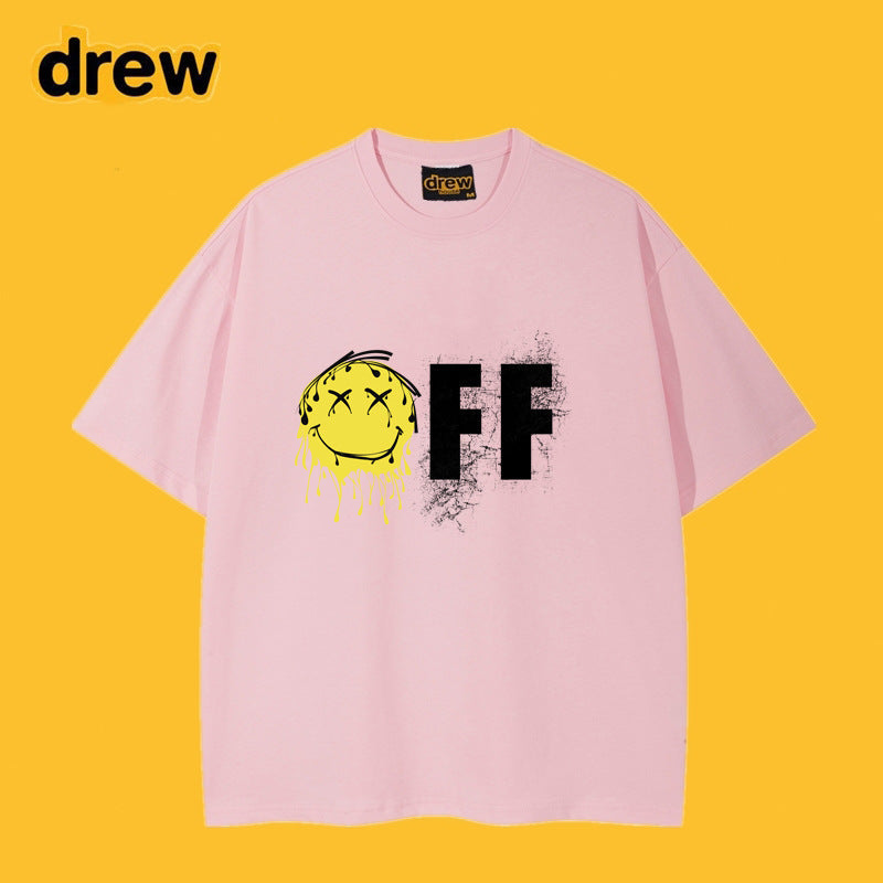 Drew T-shirts Short-Sleeved T-shirt Smiley Face