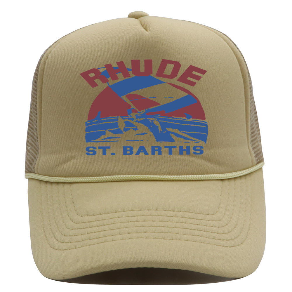 Rhude Hat Retro Outdoor Shade Baseball Net Cap