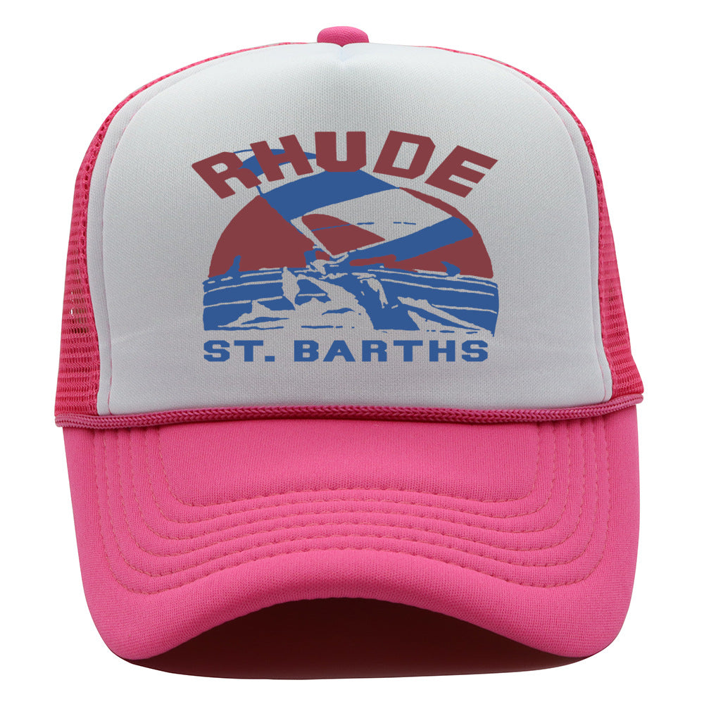 Rhude Hat Retro Outdoor Shade Baseball Net Cap