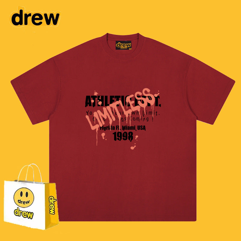 Drew T-shirts Smiley Face Short Sleeve T-shirt
