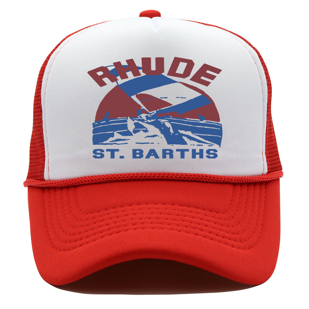 Rhude Hat Retro Outdoor Shade Baseball Net Cap