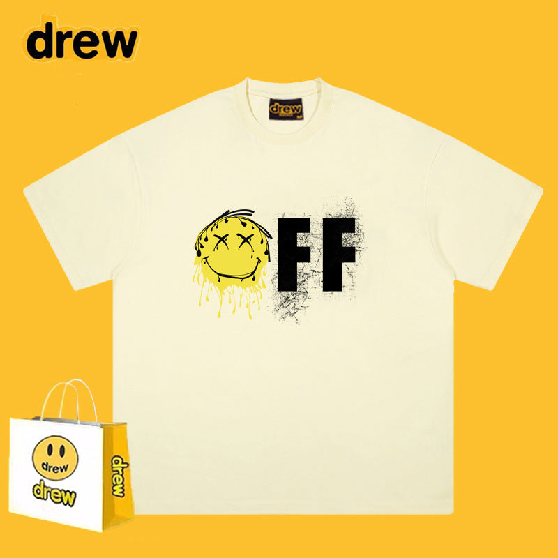 Drew T-shirts Short-Sleeved T-shirt Smiley Face