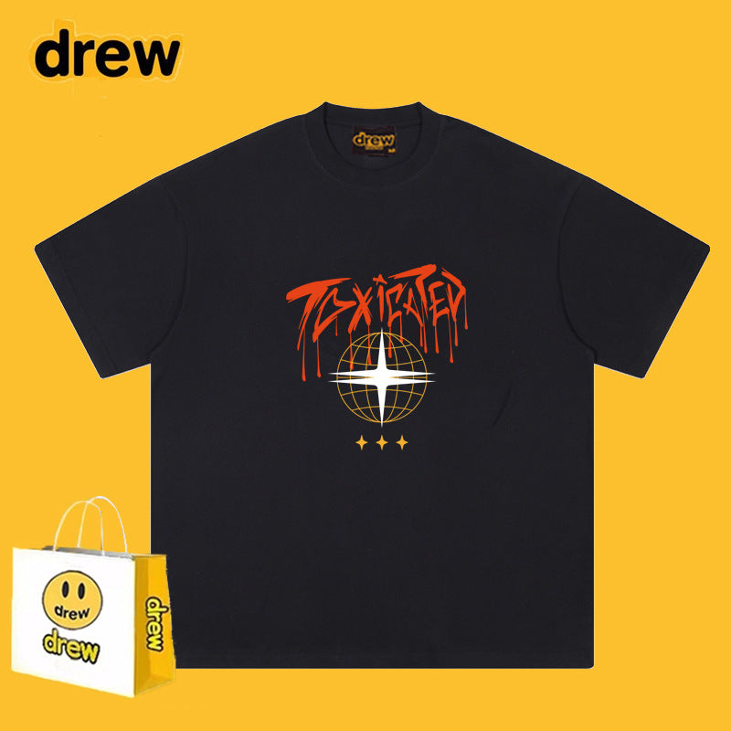 Drew T-shirts Short Sleeve Earth Print T-shirt