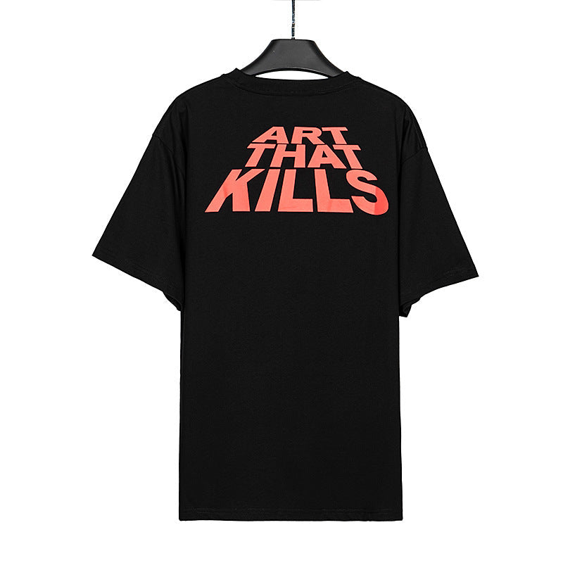 Gallery Dept T-shitrs Men's Retro Alphabet plus Size Short Sleeve T-shirt