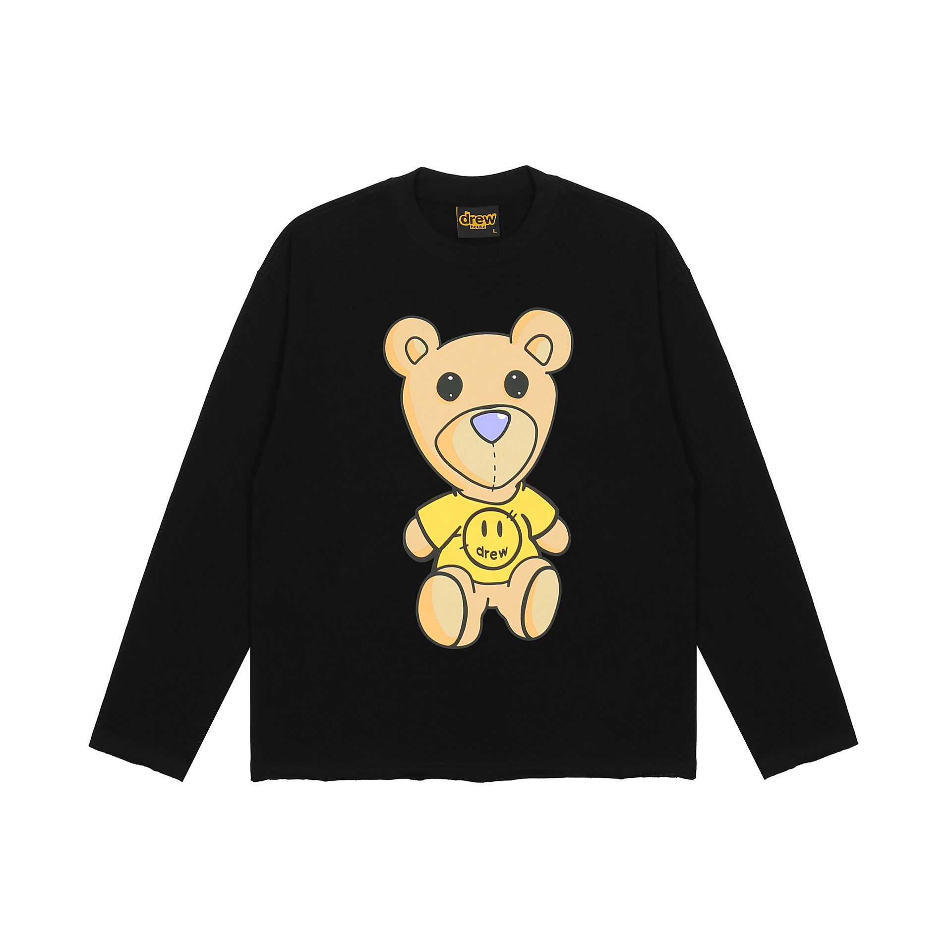 Drew House Sweatshirts Unisex Cartoon Bear Crew Neck Loose Sweater