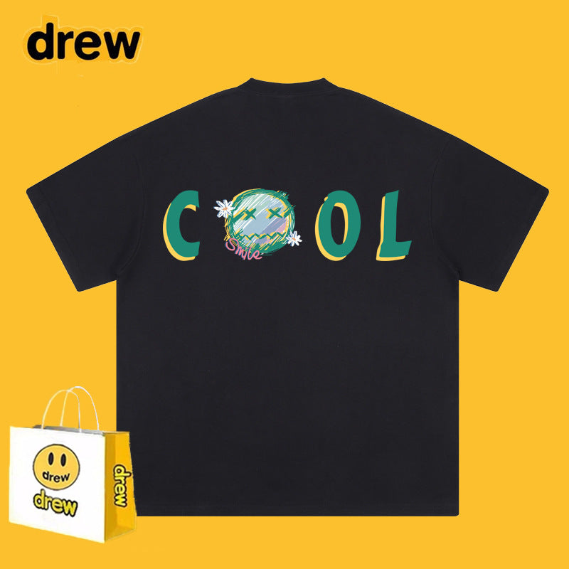 Drew T-shirts Short Sleeve T-shirt Letter Loose