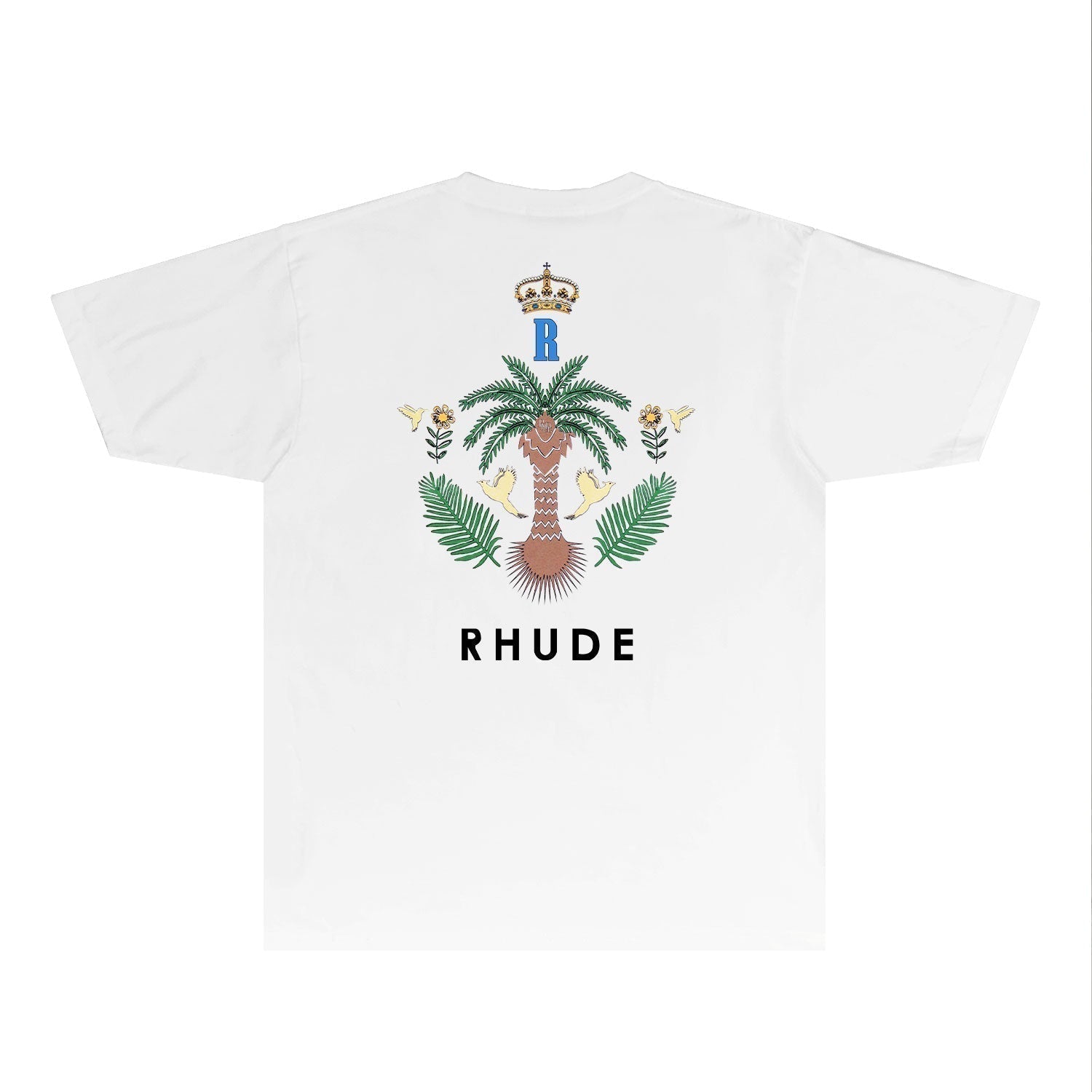 Rhude T-shirts Printed Trendy Pure Cotton