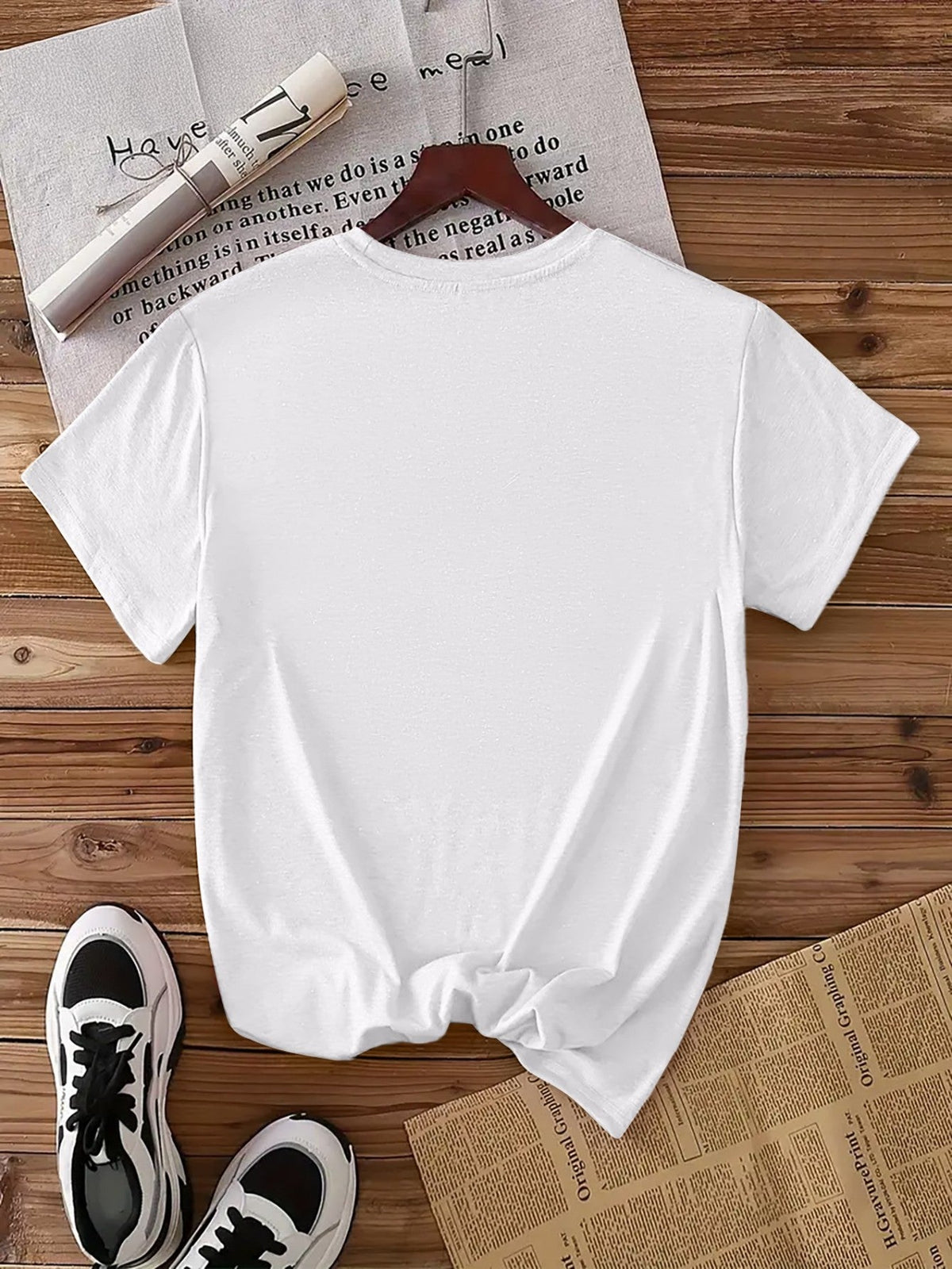 Women's Spanish Faith Slogan T-Shirt - Vintage Spanish Prayer Print Short Sleeve Blouse-Compatible Top | Non-Sheer Loose Fit Crewneck Tee Suitable for Commuting, Parties, Church Events