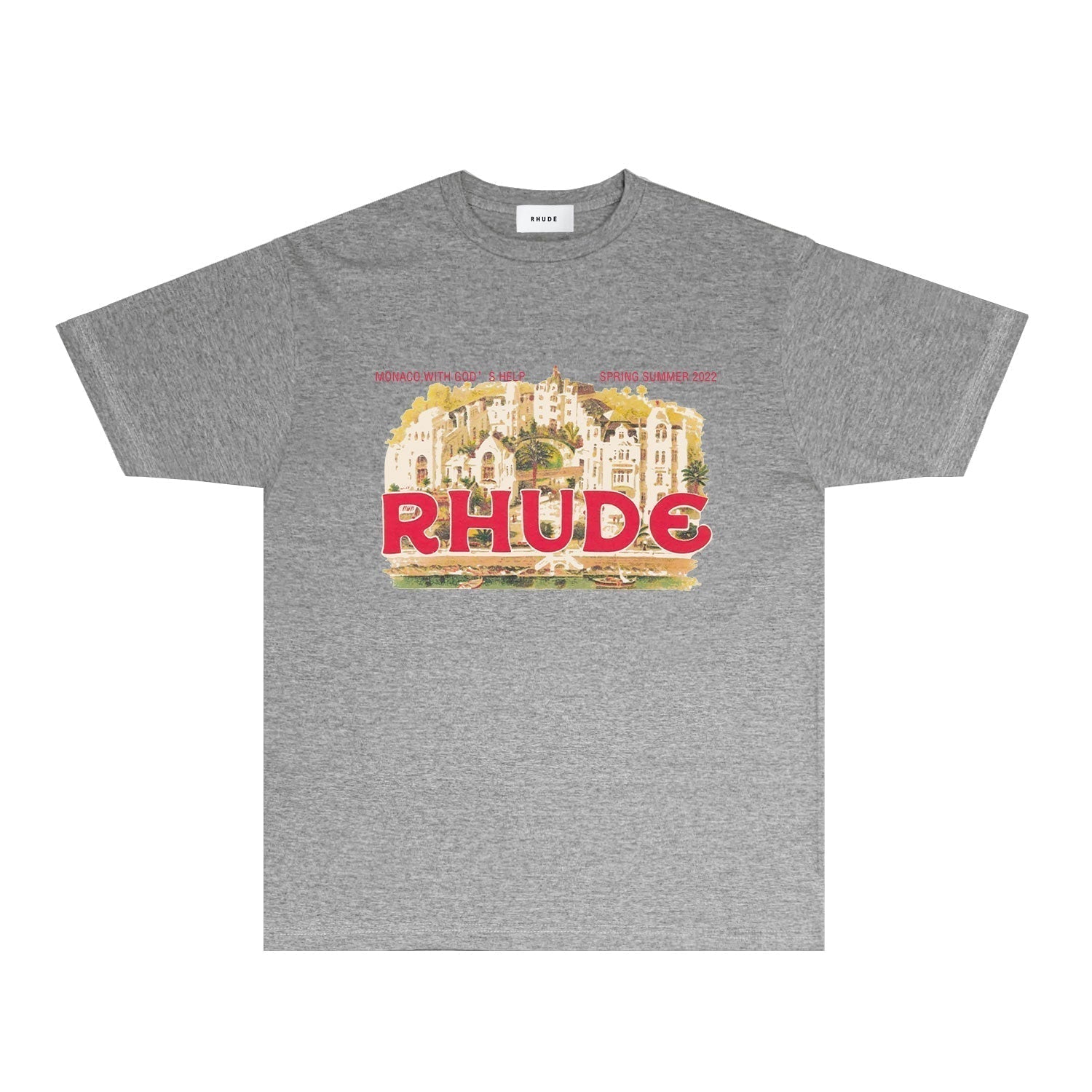 Rhude T-shirts Printed Trendy Pure Cotton