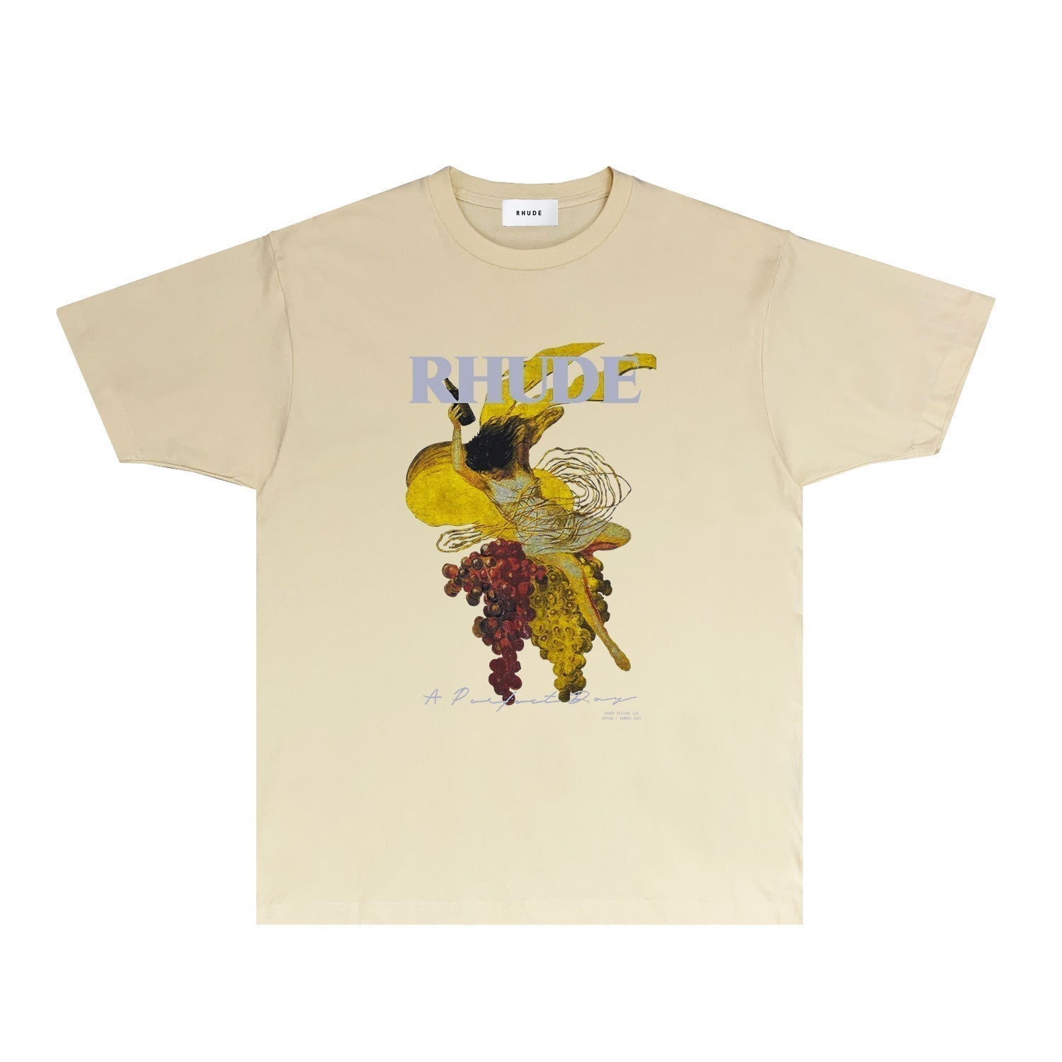 Rhude T-shirts Printed Trendy Pure Cotton