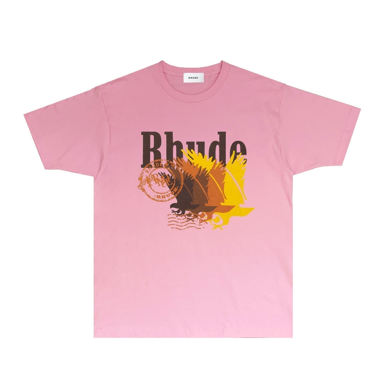 Rhude T-shirts Printed Trendy Pure Cotton