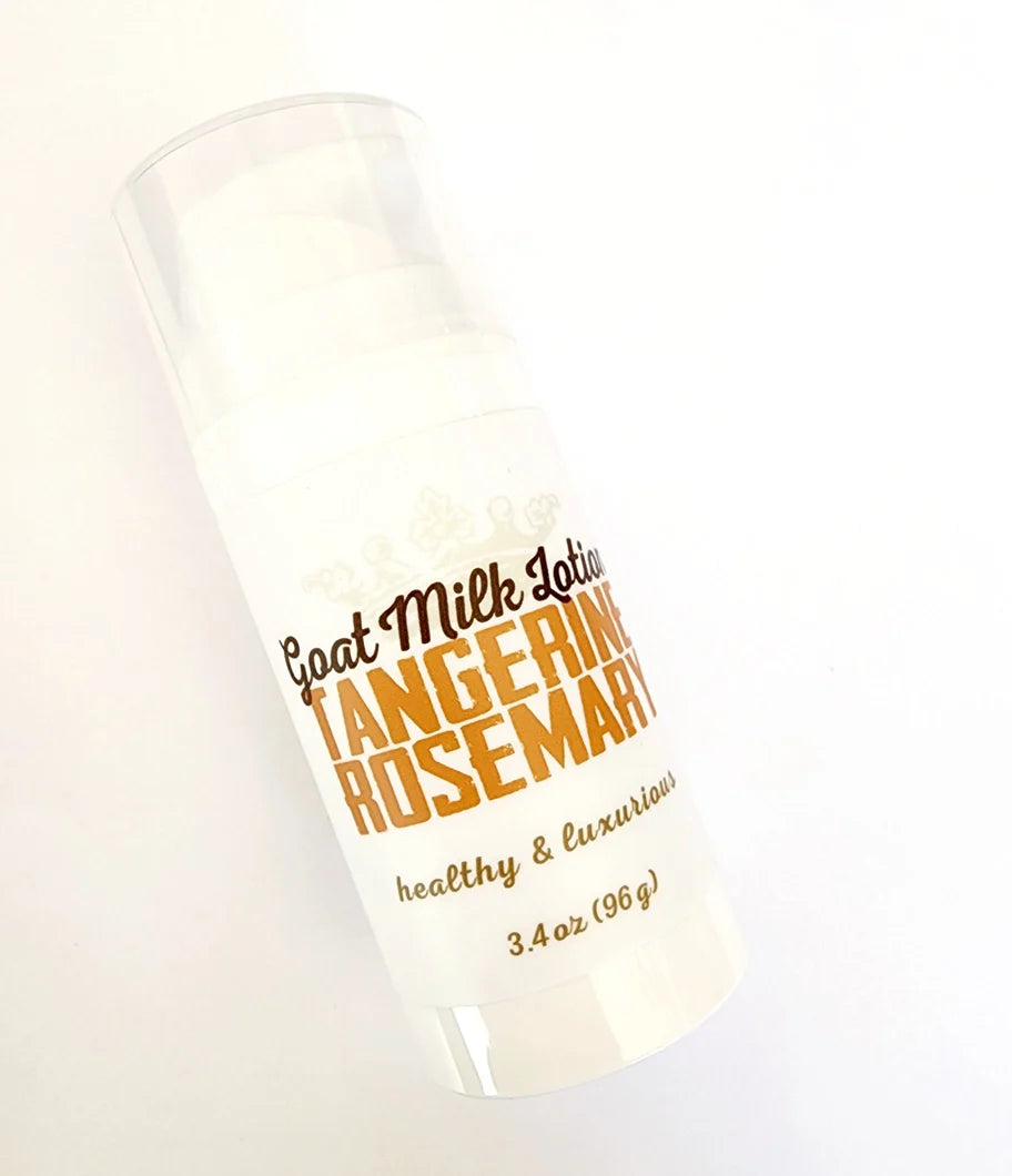 Naked Goat Farm- Goat Milk Lotion Pump Bottle Tangerine Rosemary